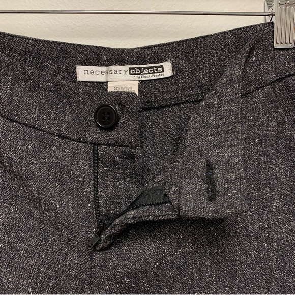 Vintage Necessary Objects Low Rise Tweed Shorts Size XS Cuffed Dressy Y2K 2000s - Picture 8 of 9